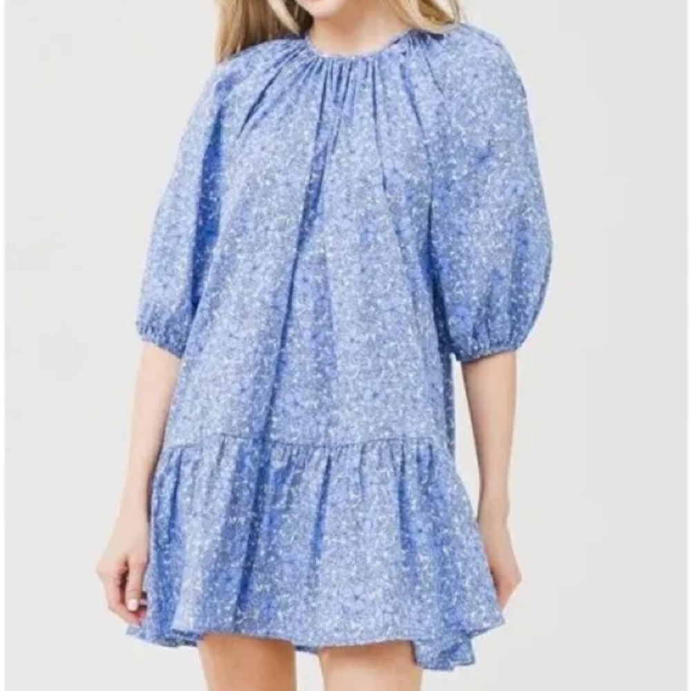 Dèluc 100% Cotton Floral Mini Dress